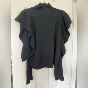 Statement Black Cashmere Sweater